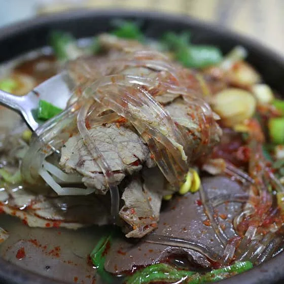 Best gopchang in Sangmu District - Mipung Haejanguk (미풍해장국)
