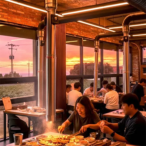 Mejor Grilled Pork Belly en Jeju City - 금돈가 제주 애월해안도로 본점