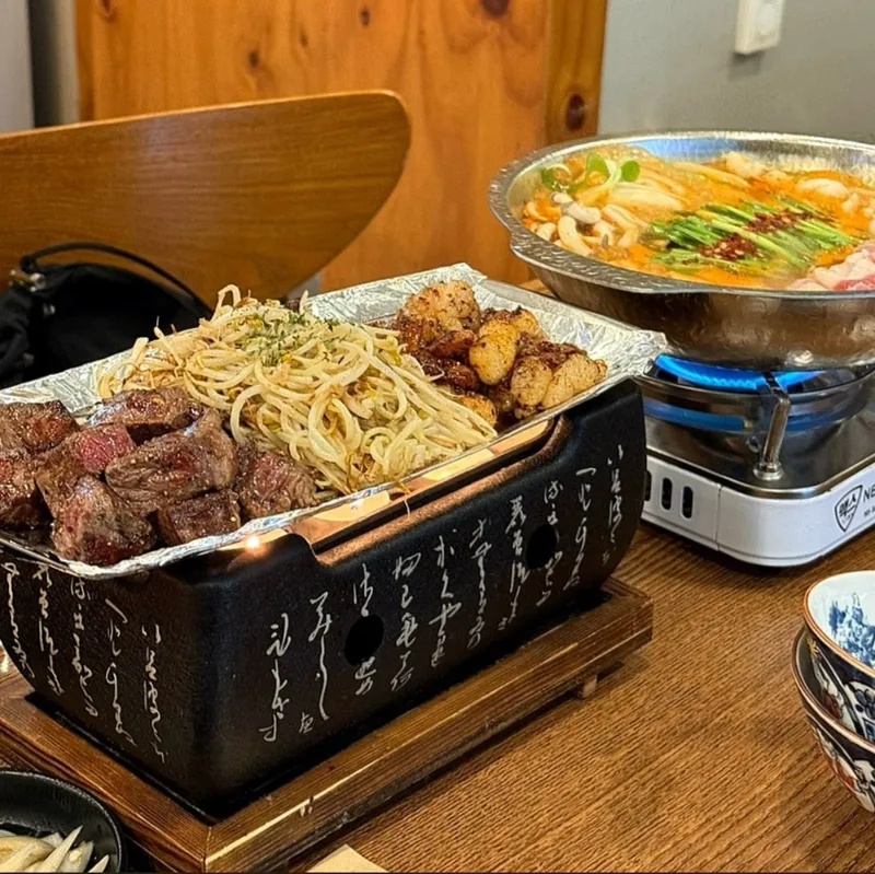 Mejor Grilled Beef en Shinpo - 나카스호르몬 신포점