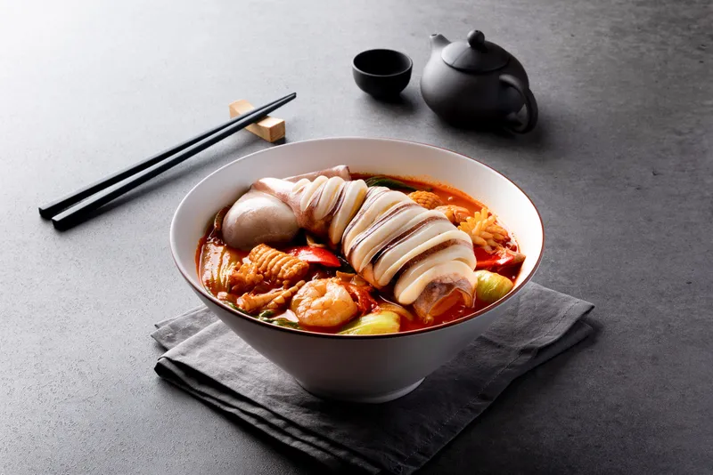 Best Spicy Noodle in Songdo International Business District - Silk Road Songdo Bonjeom