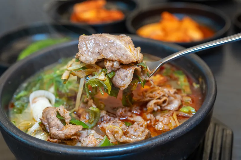 Best Ox Bone Soup in Jeju City - Bulchadol Haejangguk Hamdeok