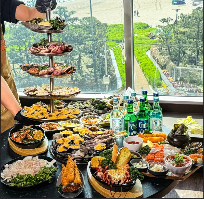 Mejor Raw seafood en Gwang An Beach - 조개뷰 광안본점