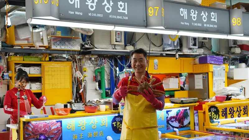 Mejor Raw Fish en Jagalchi Market - 해왕상회 자갈치시장본점
