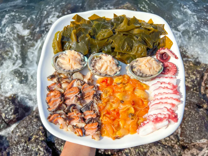 Best Korean Noodle with Seafood in Jeju City - Udo Haenyeo Sikdang